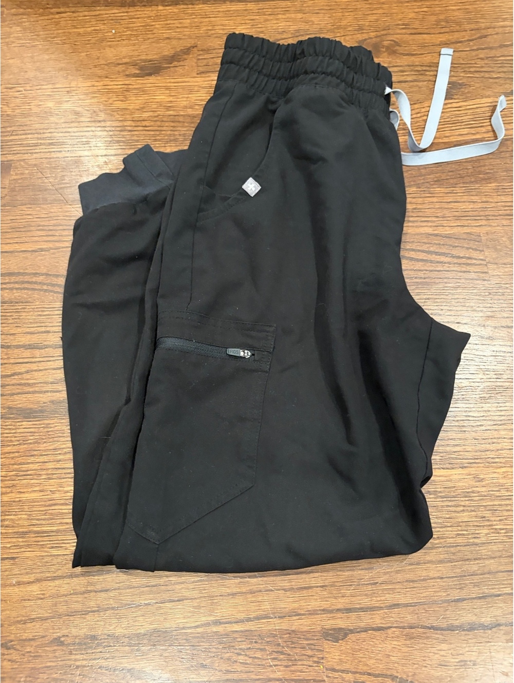 FIGS Technical Collection Black Medical Scrub Jogger Pants